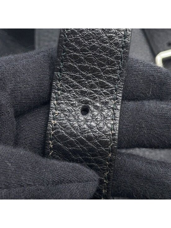 Gucci Soho Drawstring Backpack Leather Sac Black main image 5